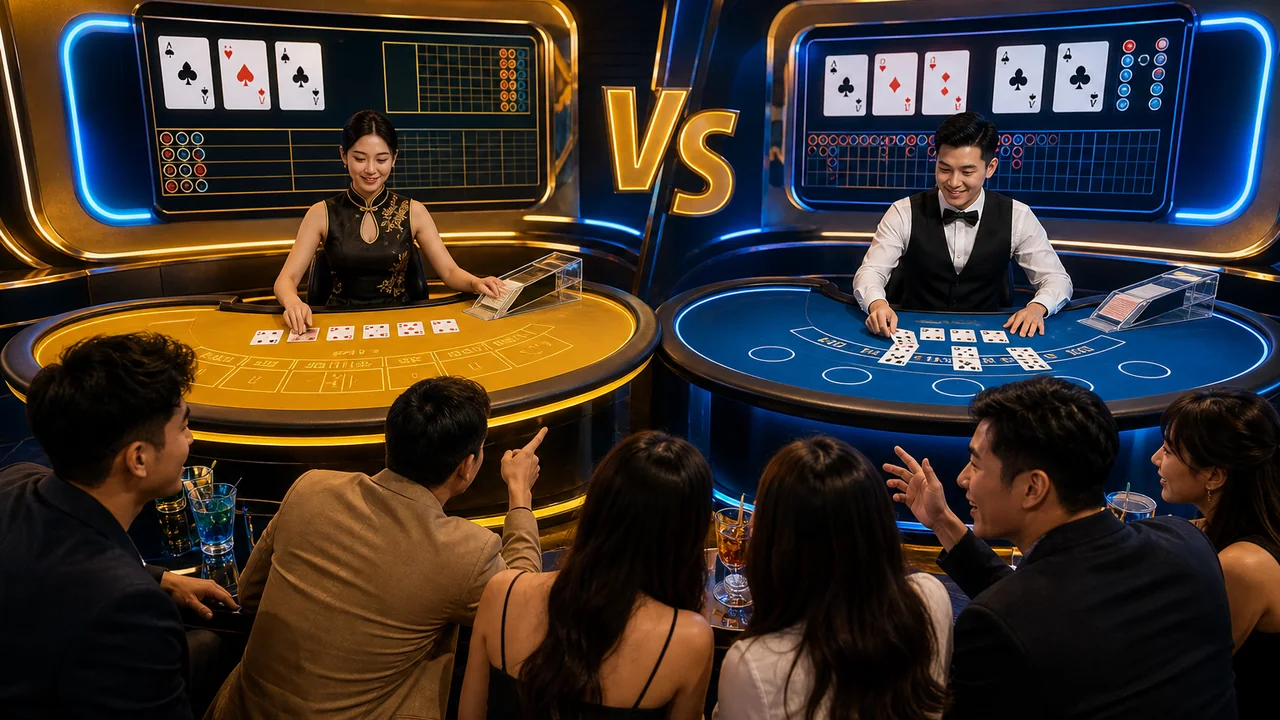 Chọn Bàn Dễ Theo Dõi: So Sánh Baccarat Và Blackjack Trên Hubet