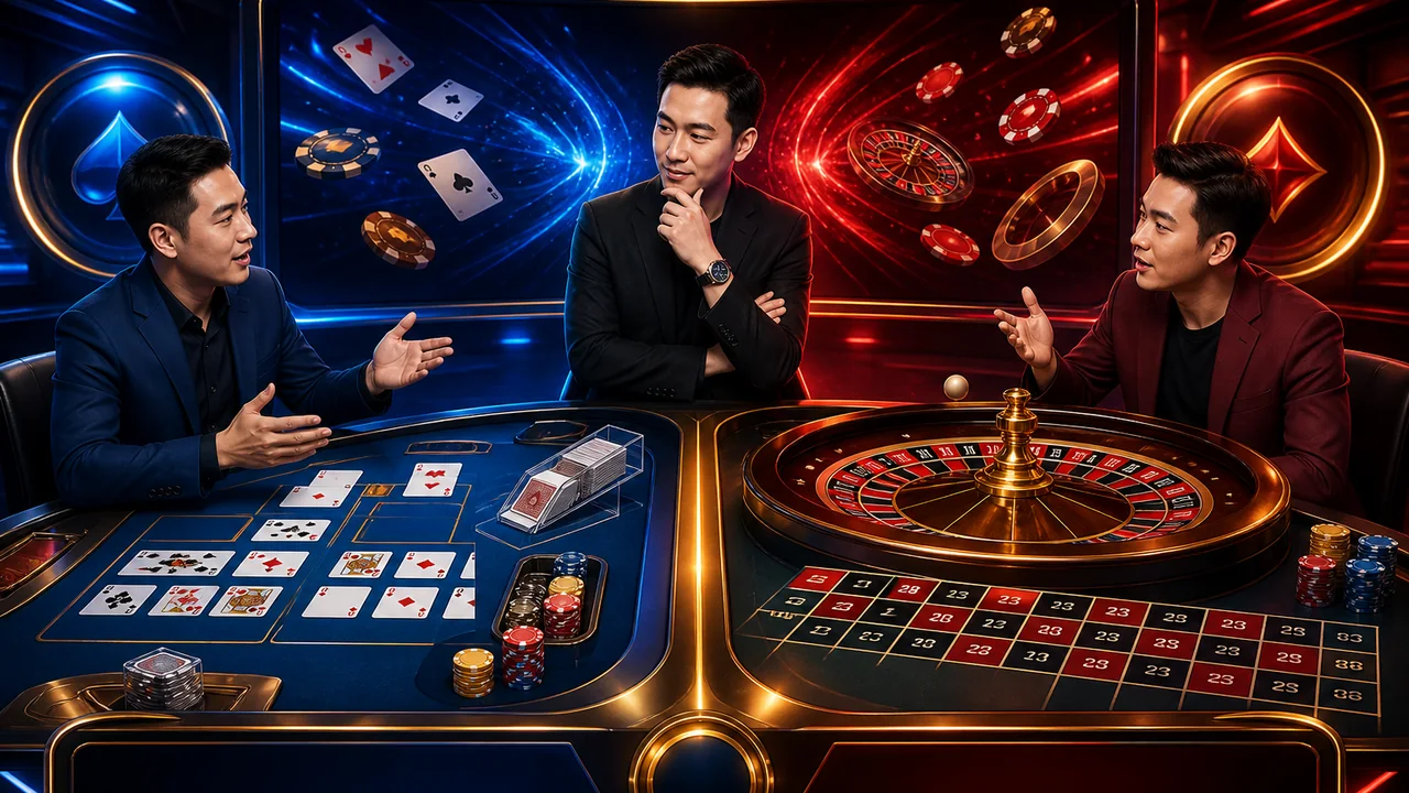 Chọn nhịp xem yêu thích: so sánh baccarat và roulette trực tiếp trên hubet